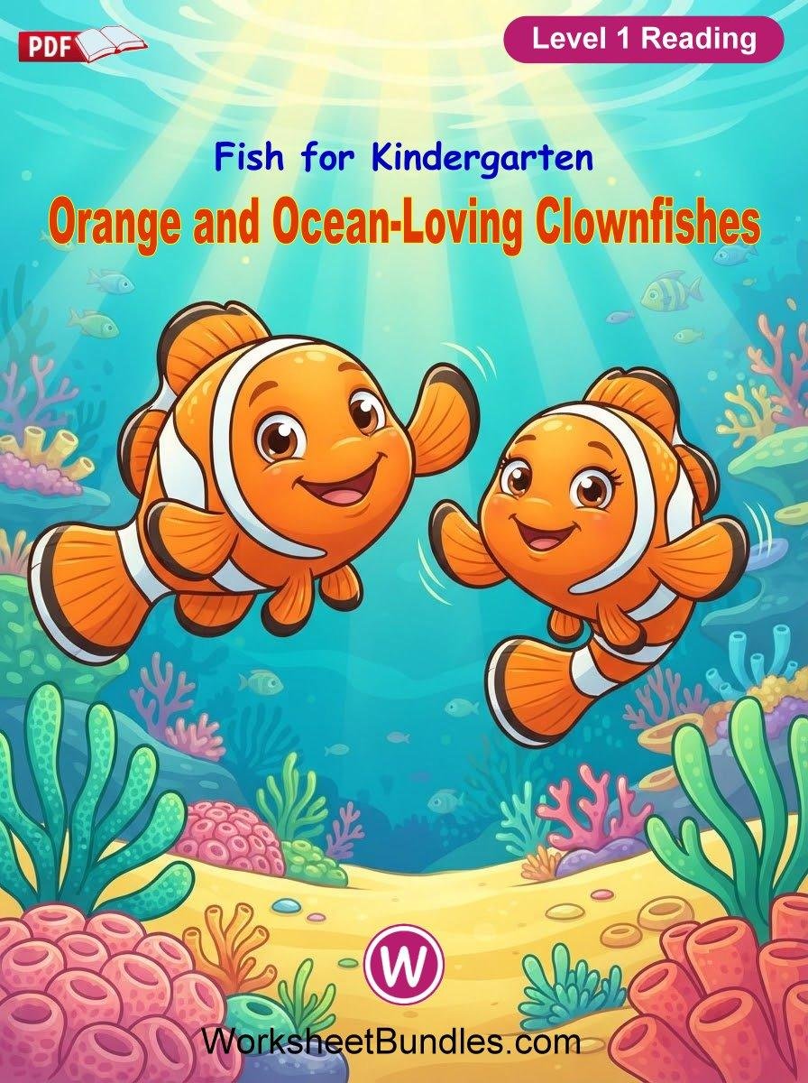 Orange and Ocean-Loving Clownfishes