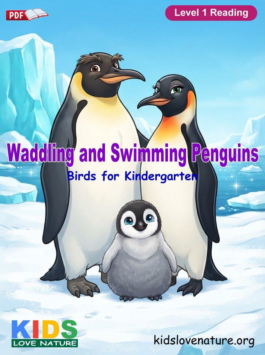 Waddling and Swimming Penguins