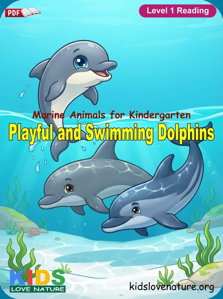 Playful and Swimming Dolphins
