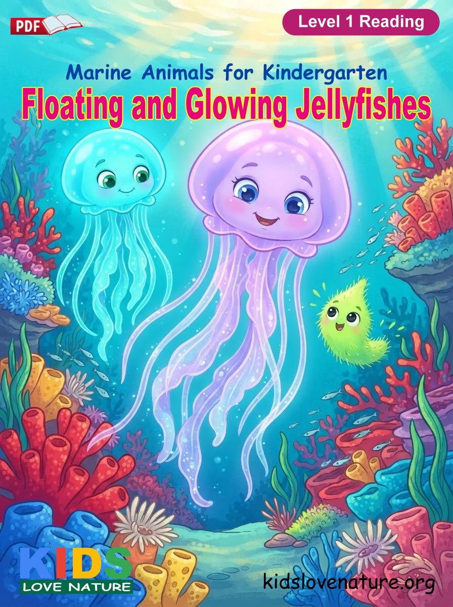 Floating and Glowing Jellyfishes