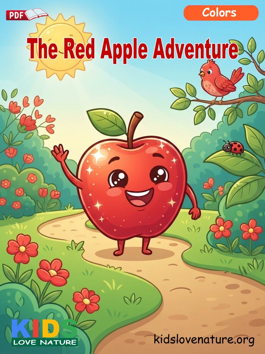 Learn the Color RED with Andy the Apple