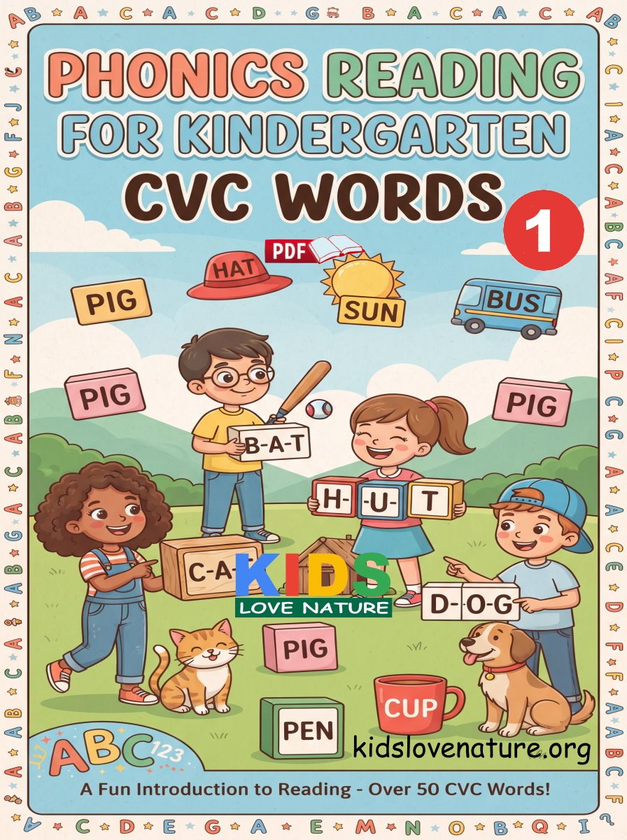 Phonics Reading for Kindergarten: Reading CVC Words