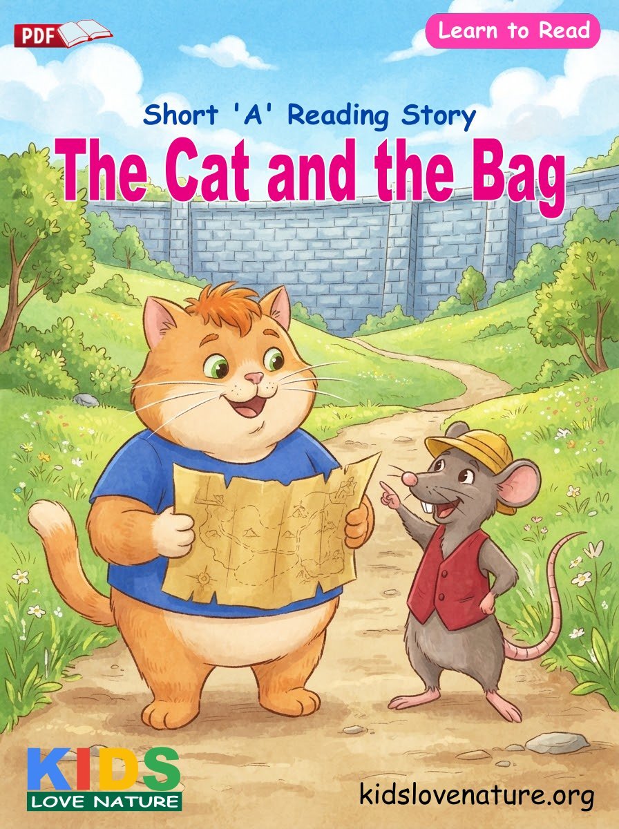 Short 'A' Reading Story: The Cat and the Bag