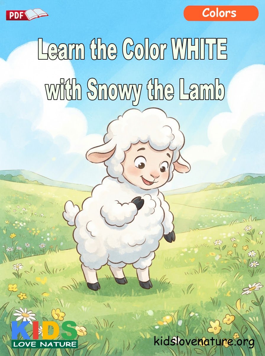 Learn the Color WHITE with Snowy the Lamb