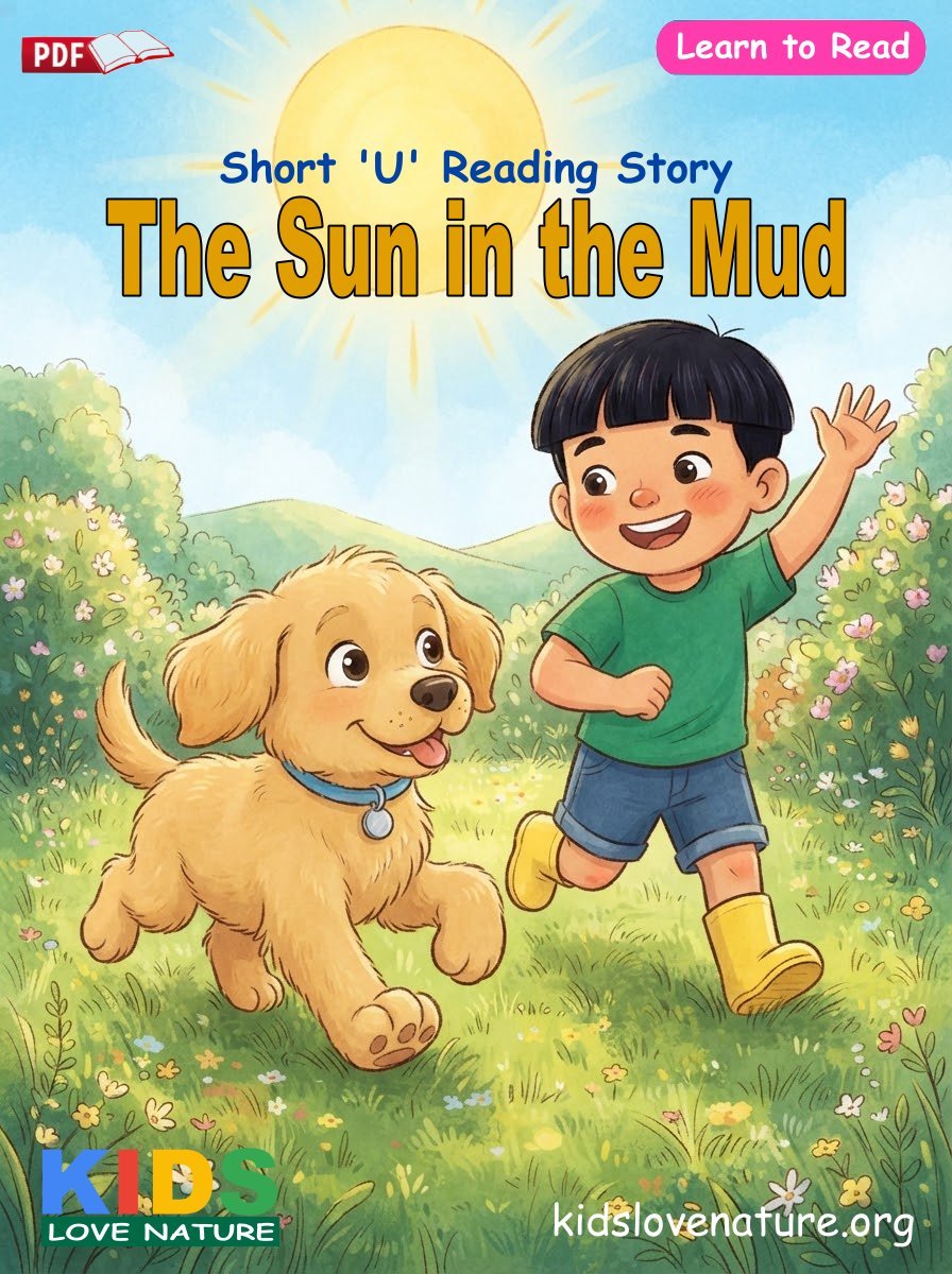 Short 'U' Reading Story: The Sun in the Mud