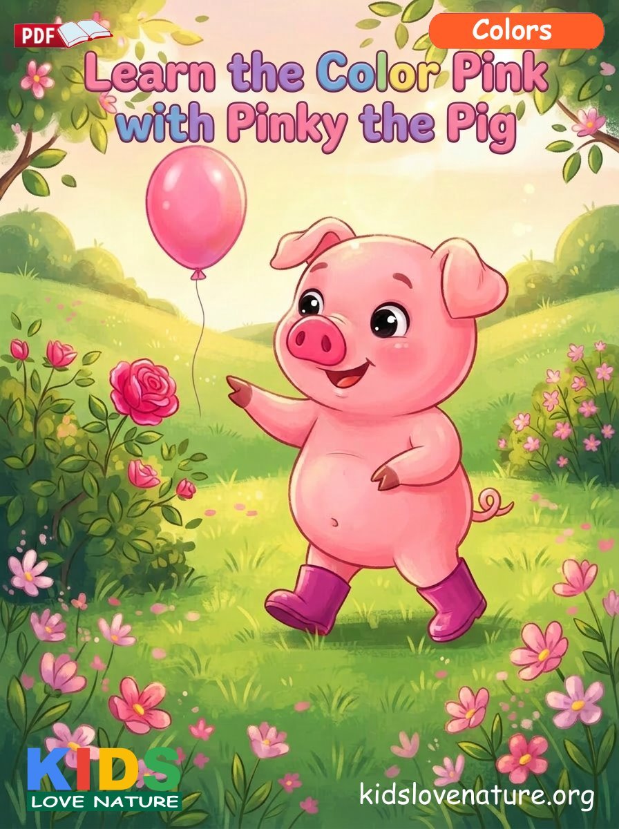 Learn the Color Pink with Pinky the Pig