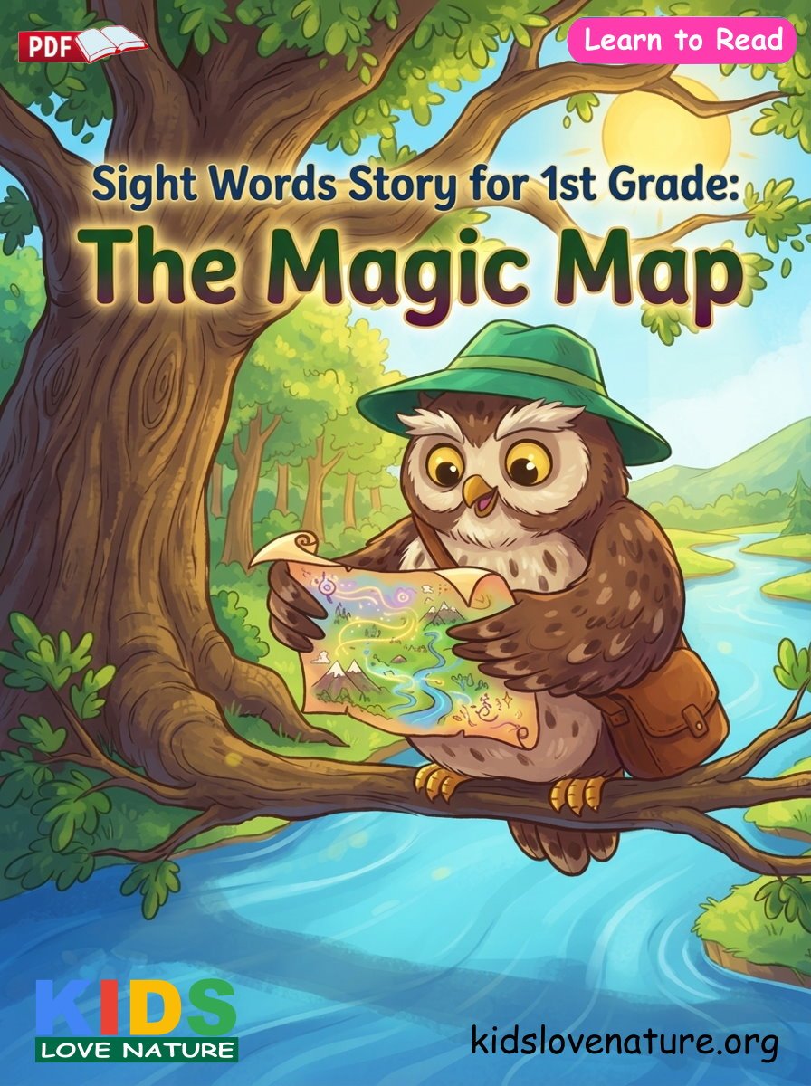 Sight Words Story for Kindergarten: The Magic Map